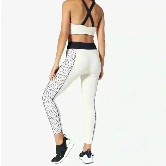 Vimmia Pants - Vimmia Women's Meow Side Print Piped Half &‎ Half Midrise Leggings Size S